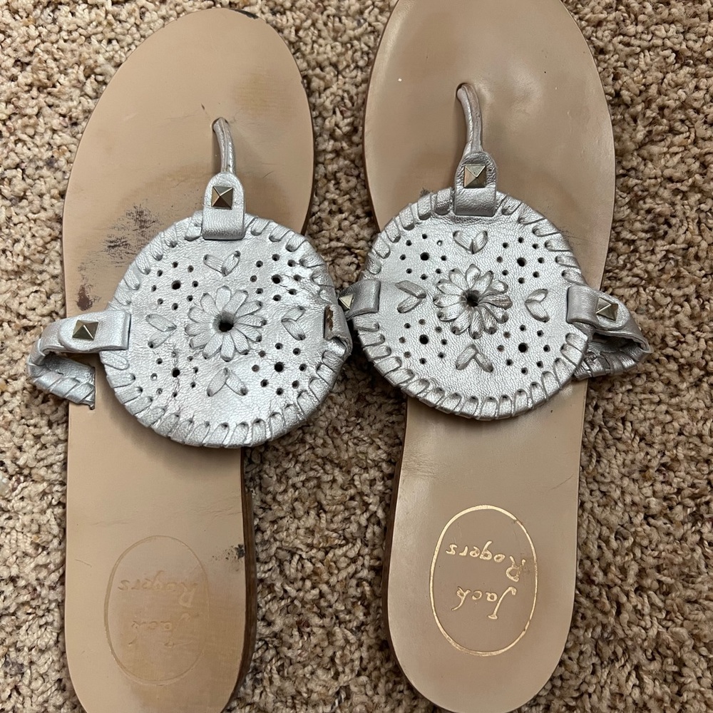 Silver Jack Roger’s sandals